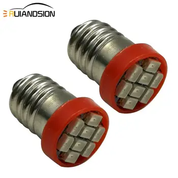 

2pcs 0.5W 80LM E10 Screw Base Indicator LED Bulb lamp high quality Low power consumption Red 12V 24V DC lampada interior led