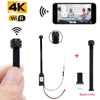 

Mini Camera HD 4K 1080P Wifi IP Micro Camcorde Portable Wireless Module Video Recorder Support Remote View P2P Camera Spare Lens