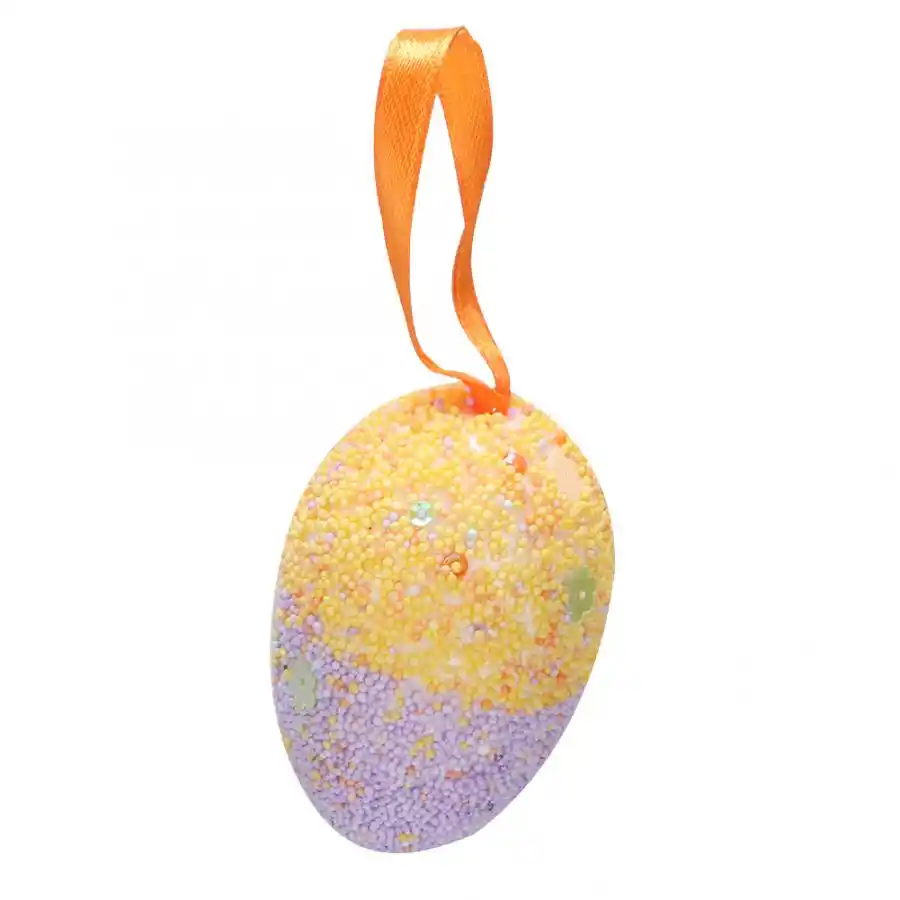 easter decoration foam egg multi color hanging egg ornament