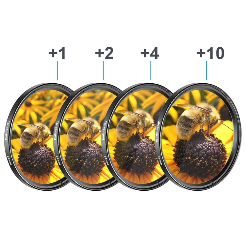 

Close Up Macro Filter +1 +2 +4 +8 +10 Close-UP 49 52 55 58 62 67 72 77mm for Canon Nikon Sony Camera
