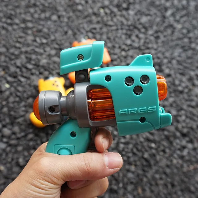 Multi-color sound gun 0-3 years old mini sound and light electric pistol children's toy baby baby music toy 3