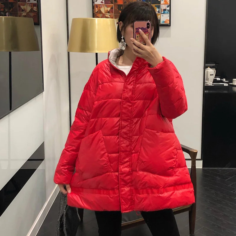 Ultra Light White Duck Down Puffer Jacket Women