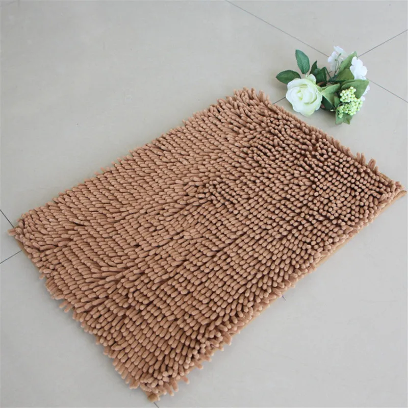 High Quality Green Thick Chenille Bedroom Kitchen Living Room Carpet Bathroom Door Non-slip Mat Free Teapot