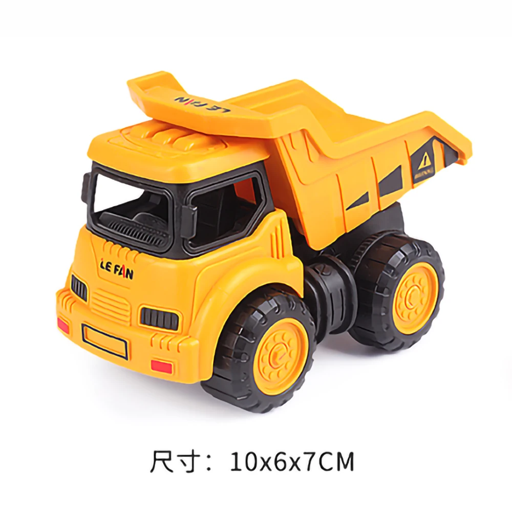 Boy gift simulation inertia engineering vehicle children toys excavator, garbage truck, mixer truck, bulldozer