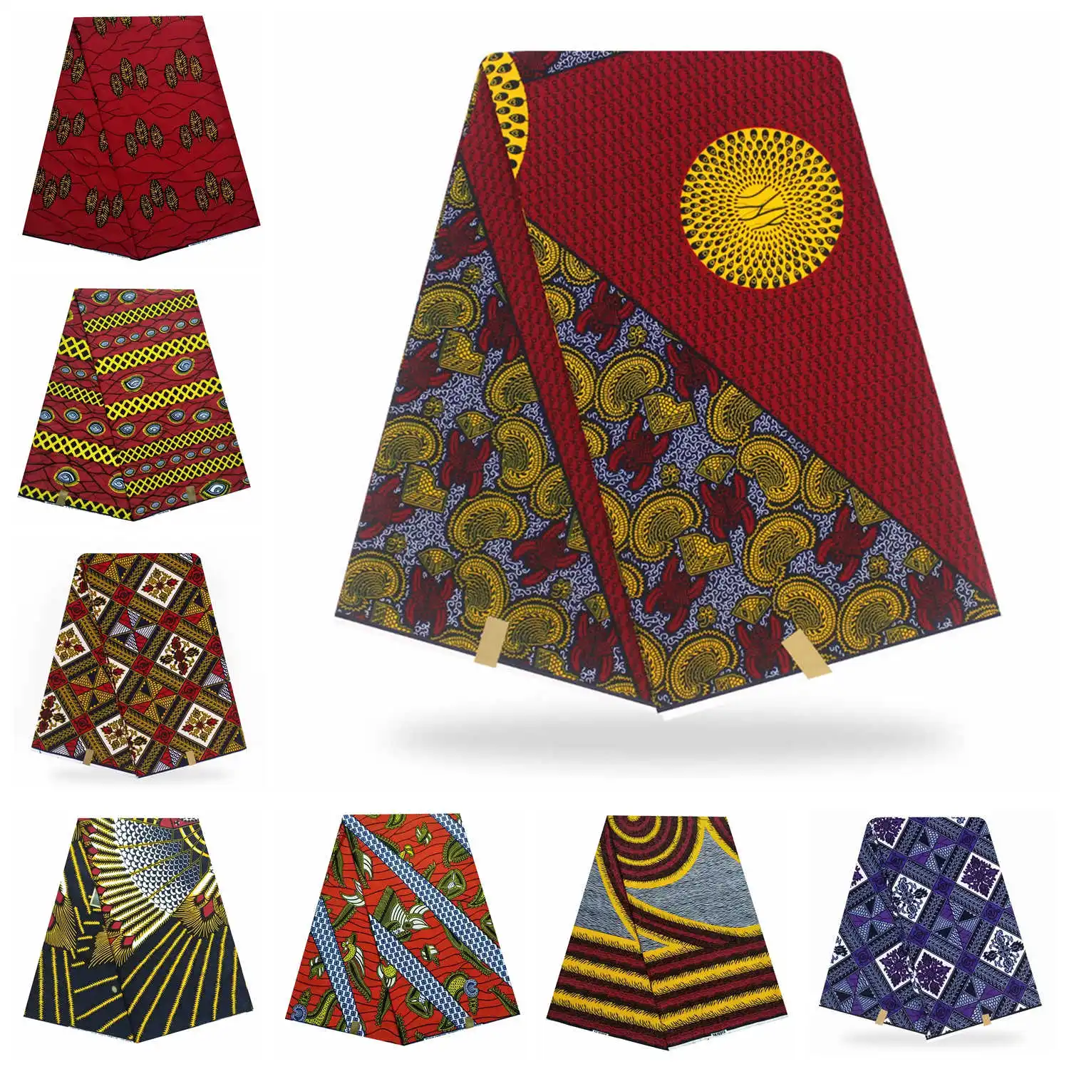 Высокое качество Африканский реальный, настоящий воск 6 ярдов гарантируется голландский Анкара горячий воск настоящий ткань для платья