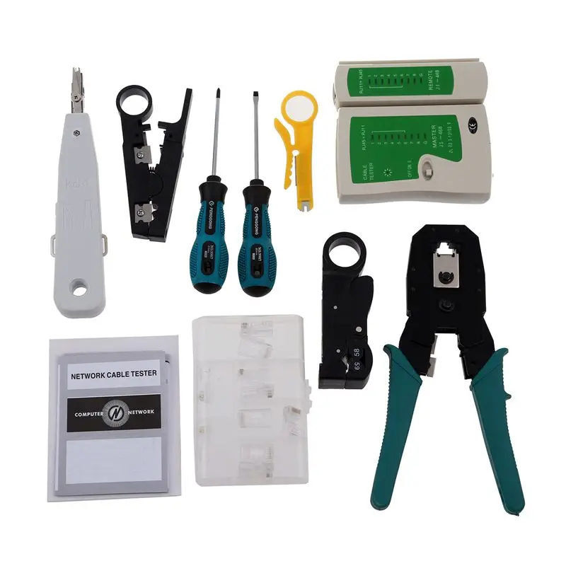 11 in 1 Professional Network Computer Maintenance Repair Tool Kit Toolbox