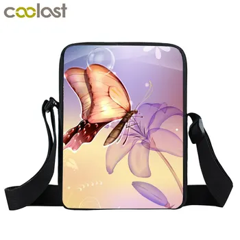 

Beautiful Butterfly Mini Messenger Bag Women Little Handbags student Shoulder Bags Boys Girls Cross Body Bag Best Gift