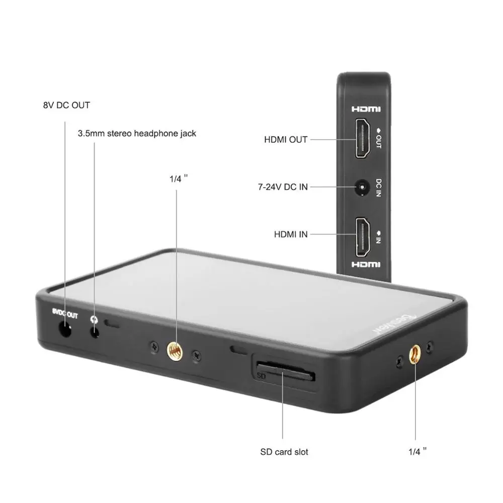 Besview Desview R5 Monitor 4K 5.5 Inch on Camera DSLR 3D LUT Touch Screen HDMI Camera Field Monitor for DSLR