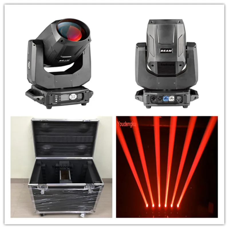 4pcs with case Beam 260w rotating 8-facet prism sharpy beam 260 watt 9r beam spot sharpy moving head gobo beam light