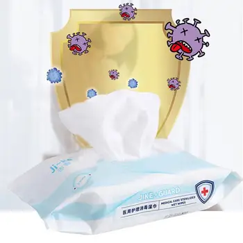 

10Pcs/Bag Disposable Sterilization Disinfection Alcohol Wet Wipes Paper Tissue Home Skin Cleanser Sterilization