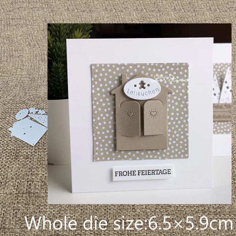 

New Design Craft Metal die cuts Cutting Die lovely house tree decoration scrapbooking Album Paper Card Craft Embossing die cuts