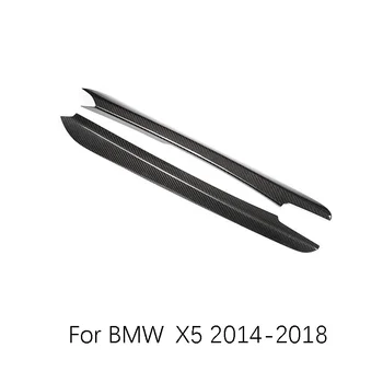 

2Pcs Real Carbon Fiber Car inner Central Cover Trim fit for BMW X5 2014-2018 Central Center control edge decoration