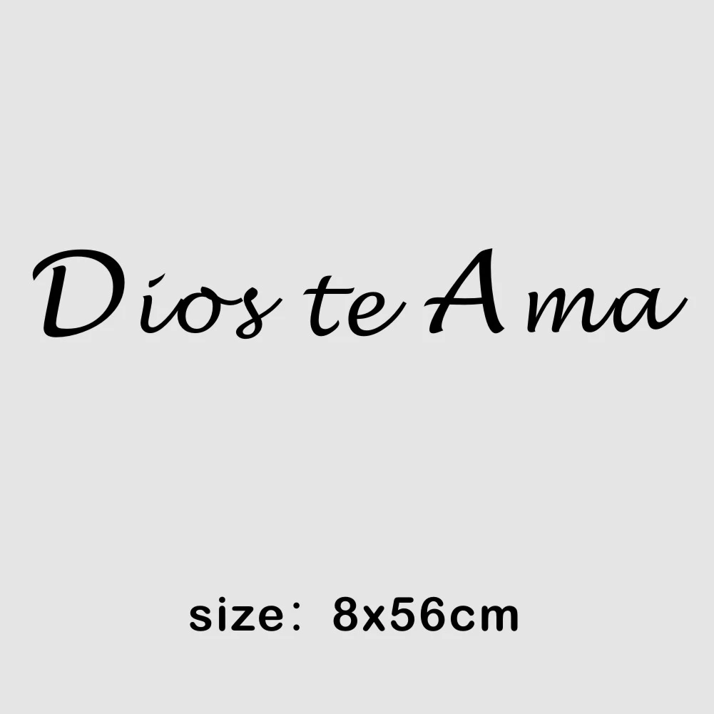 Dios Te Ama Espagnol Citation Stickers Muraux Dieu Vous Aime Stickers Muraux Pour Chambres D Enfants Chambre D Enfants Salon Decor A La Maison Aliexpress