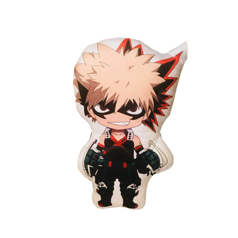 Большая плюшевая игрушка в стиле аниме «Мой герой» Bakugou Katsuki Todoroki Shoto Midoriya Izuku, мягкая кукла, подушка для детей, подарки - Цвет: B