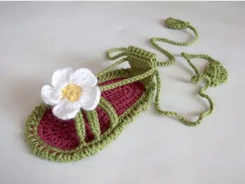 

Summer baby girl White flowers style shoes,Baby handmade crocheted shoes newborn shoes Sizes 0-12 Months