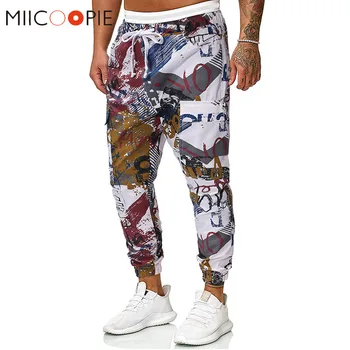 

Colorful Graffiti Printed Cargo Pants Men Fashion Cotton Breathable Multi Pocket Mens Joggers Pants Hip Hop Trousers Streetwear
