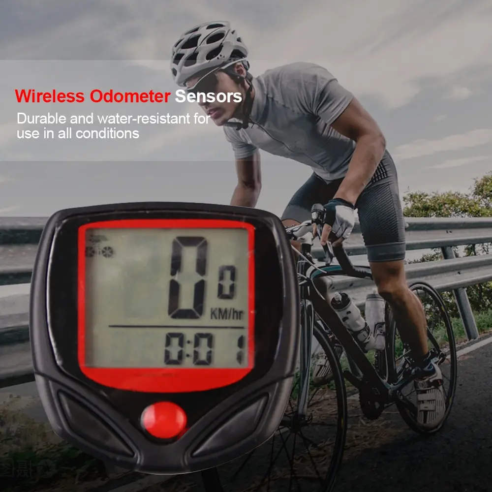 

Bike Computer With LCD Digital Display Waterproof Bicycle Odometer Speedometer Cycling Stopwatch Riding Accessories Tool