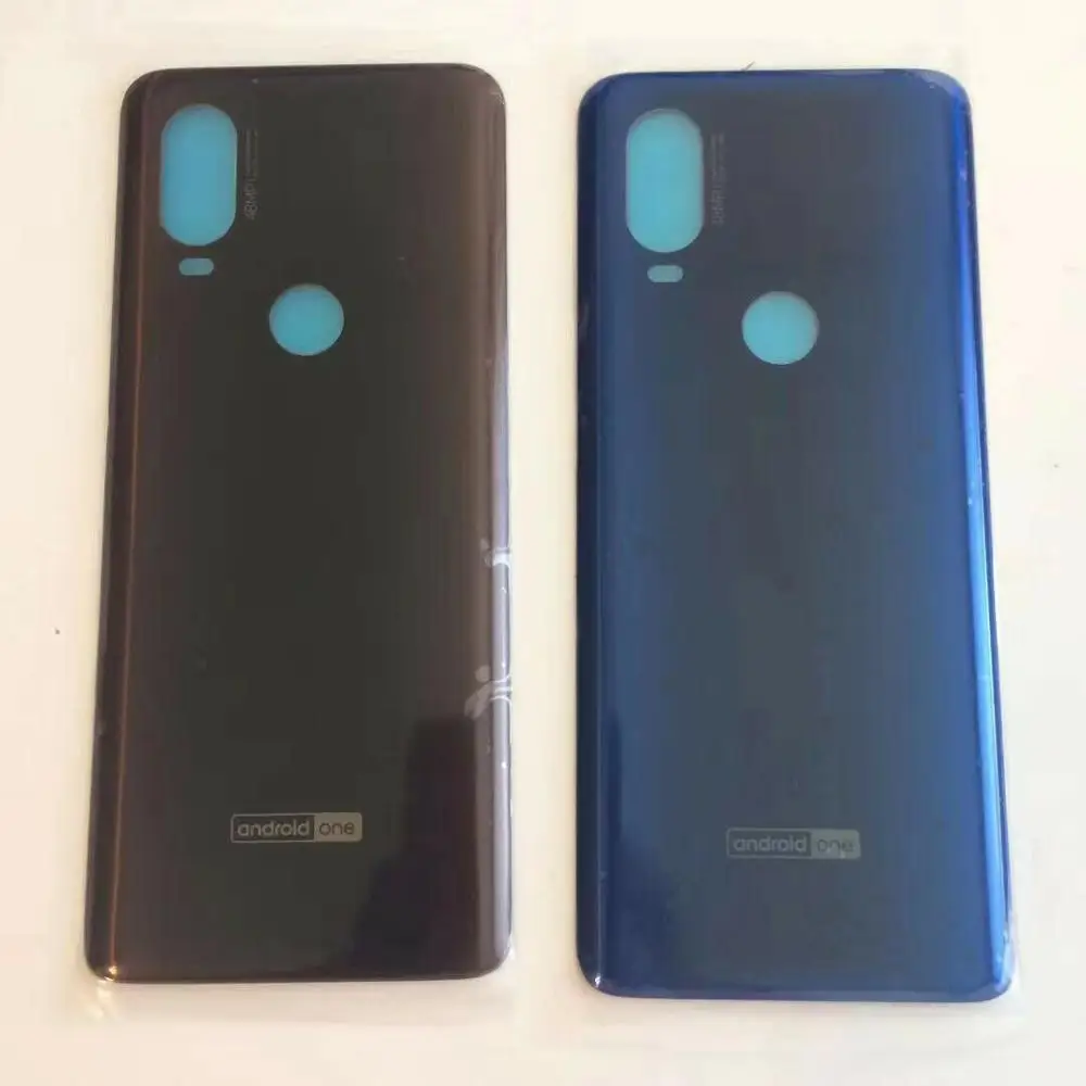 Стеклянная Крышка батарейного отсека задняя крышка корпуса для Motorola One Vision XT1970 Moto