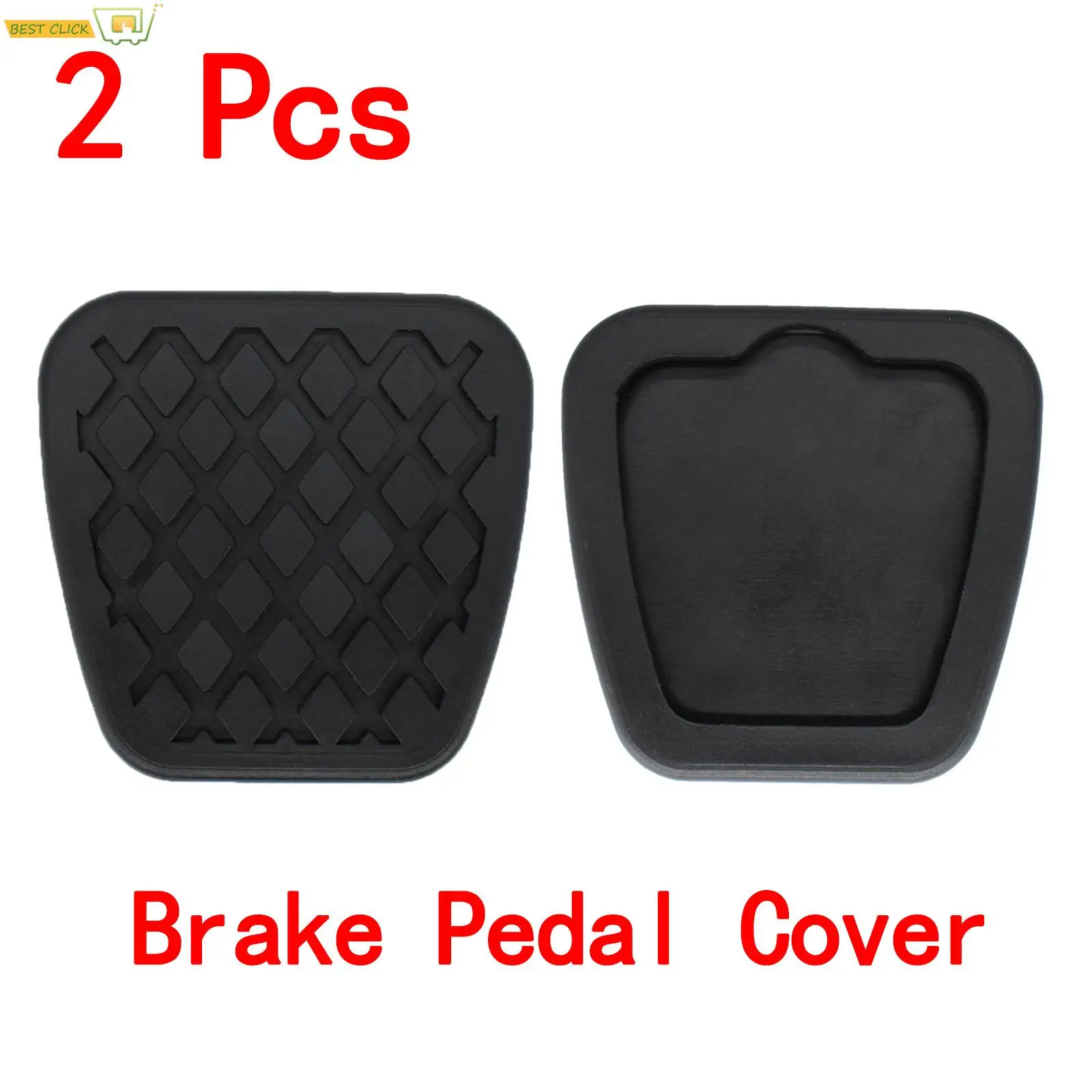 2Pcs Car Rubber Clutch Brake Foot Pedal Pads Covers For Honda Accord Element Civic CRV Acura TL RSX TSX 46545 SA5 000