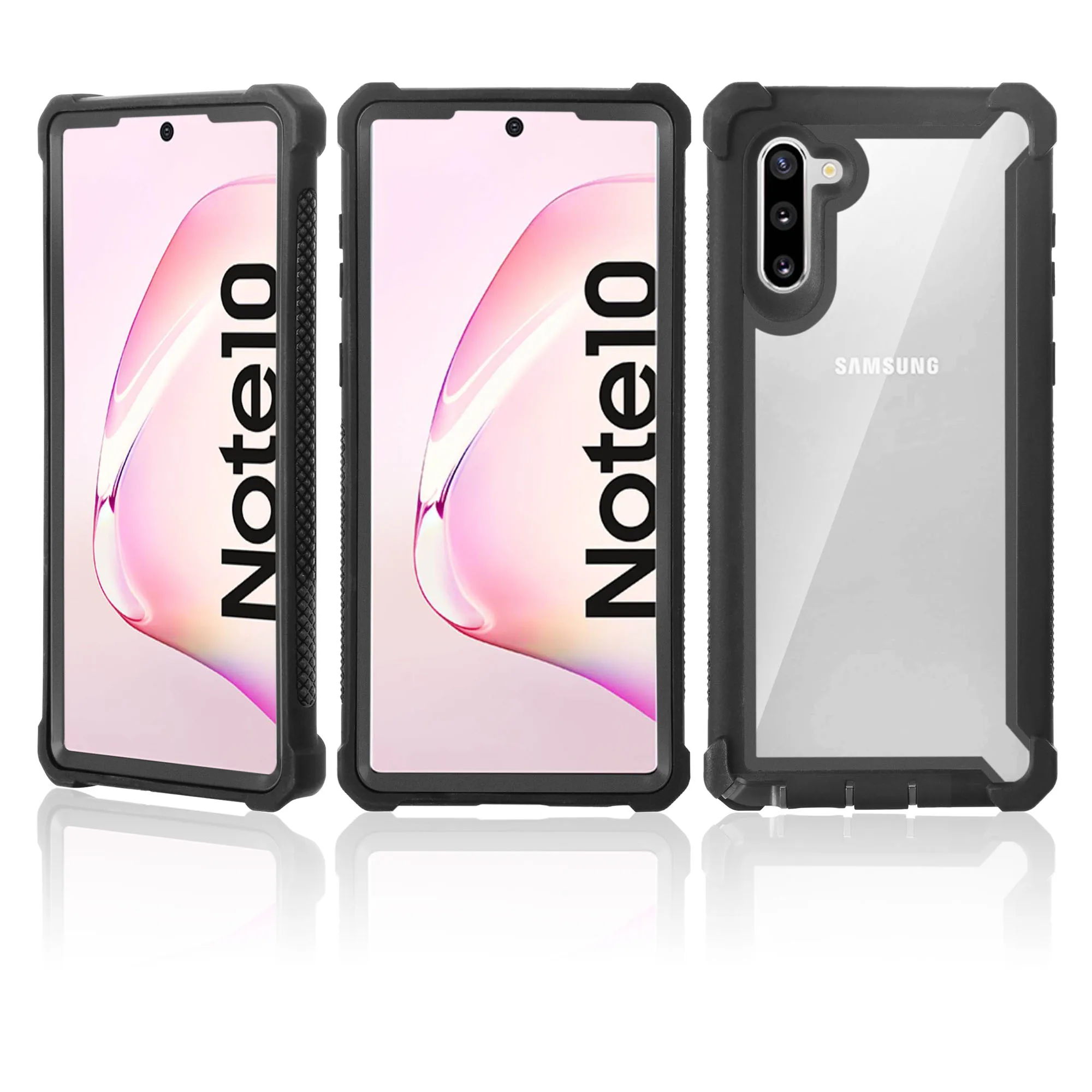 Shockproof Transparent Hybrid Case - Soft TPU+PC, Sturdy Clear Cover