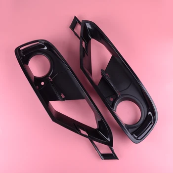 

beler Plastic 1Pair Partially Open Grid Fog Light Grille Plastic Fit for BMW F30 F31 2012 2013 2014 2015 51117300739 51117300740