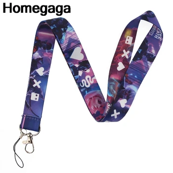 

20pcs/lot Homegaga Love Death Robots keychains Accessories Safety Breakaway Phone USB ID Badge Holder Key Strap lanyard D2314