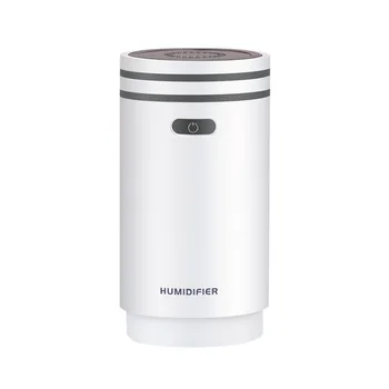 

280ML Air Humidifier USB Aromatherapy Essential Oil Diffuser Car Humidificador LED Light Aroma Atomizer With Mini Fan Mirror