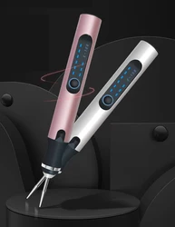 Mini furadeira elétrica caneta diy ferramentas kit furadeira sem fio multi ferramenta bateria de lítio mão broca para madeira alumínio moeda