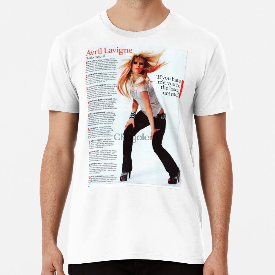 Avril s rules for life xoxx Teenager Girls/Boys T-shirt T Shirt Hip Hop Tee |