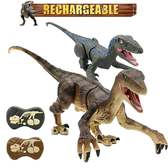 2.4G RC Dinosaur Intelligent Raptor Animal Remote Control Dinosaur Toy Electric Walking Animals Cat Toys For Children Gift 1