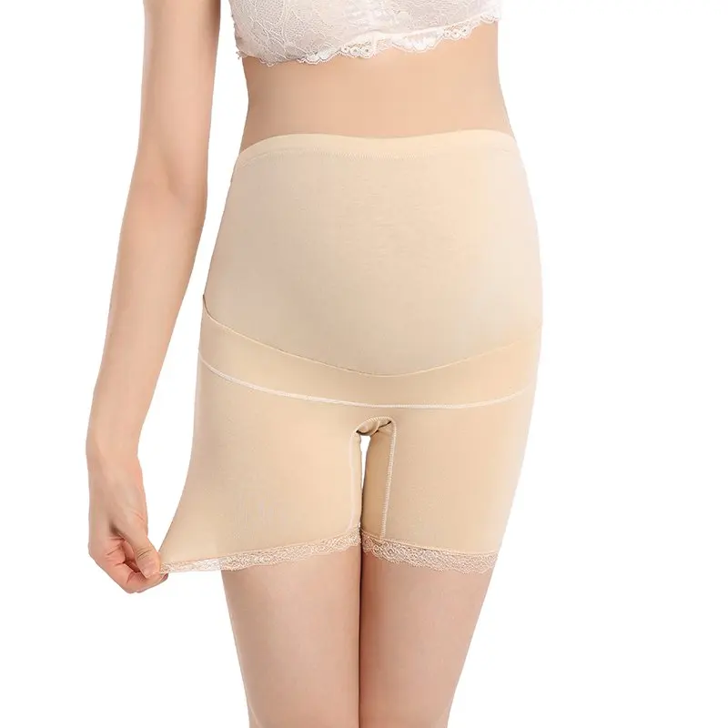 Womens Maternity Panties Shapewear Mid-Thigh Pettipant Seamless Soft Abdomen Underwear Pregnant Women Cotton Panties