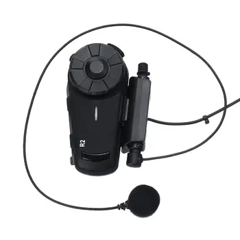 

R2 Pro Motorcycle Helmet Headset Motorcycle Intercom Motorbike Wireless bluetooth walkie talkie Waterproof FM for 8 Riders