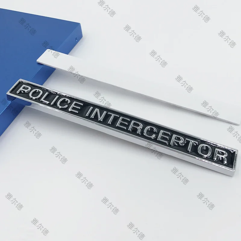 

1pcs metal 3D decal Police Interceptor emblem car stickers car styling auto Badge for Dodge CHALLERGER Journey caliber