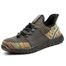 Безопасная обувь со стальным носком; летняя дышащая легкая обувь с защитой от ударов; повседневные рабочие туфли