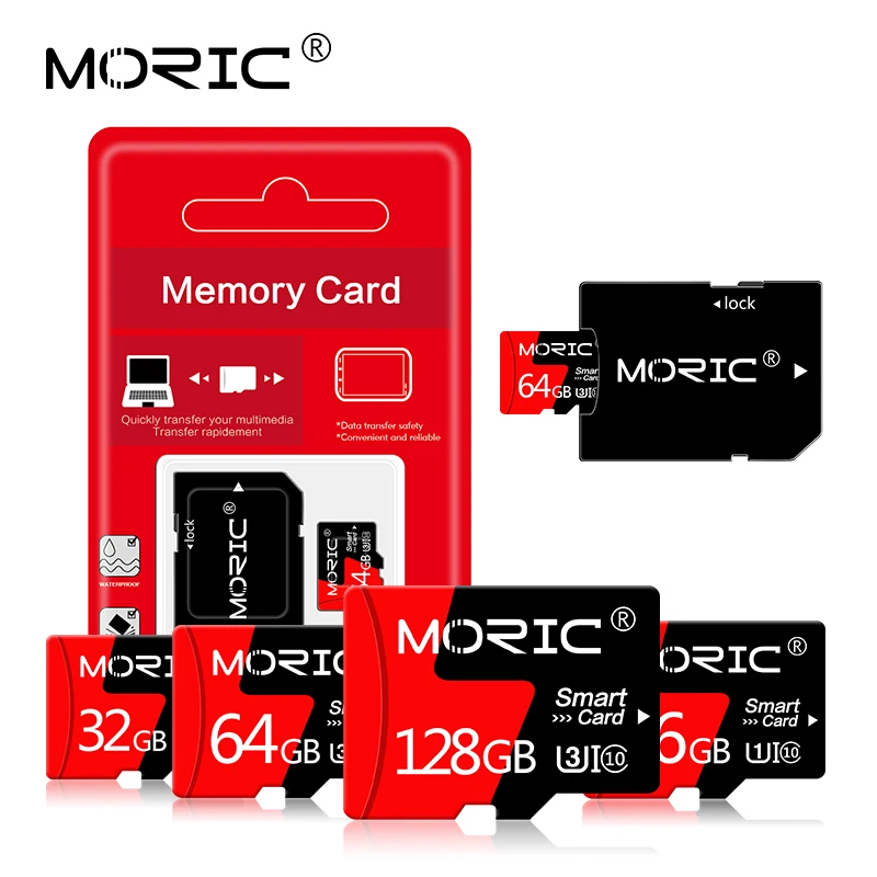 Moric micro sd 256GB 128GB 64GB 32GB 16GB 8GB 4GB TF usb flash memory card microsd class10 Original Product Free adapter cart