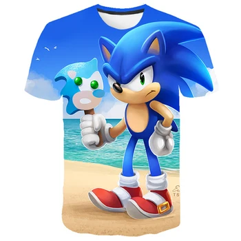 

Sonic the Hedgehog Boys T Shirt Kids Cartoon Tshirt Funny T-Shirts for Girls Child T-Shirts Children Clothing 2020 New Tee Tops
