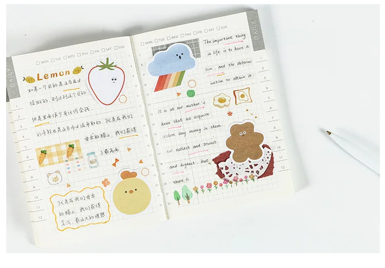 Милый Забавный блокнот для детского творчества N Times Липкие заметки бумага кавайный блокнот Канцтовары Школьные принадлежности для детей подарок