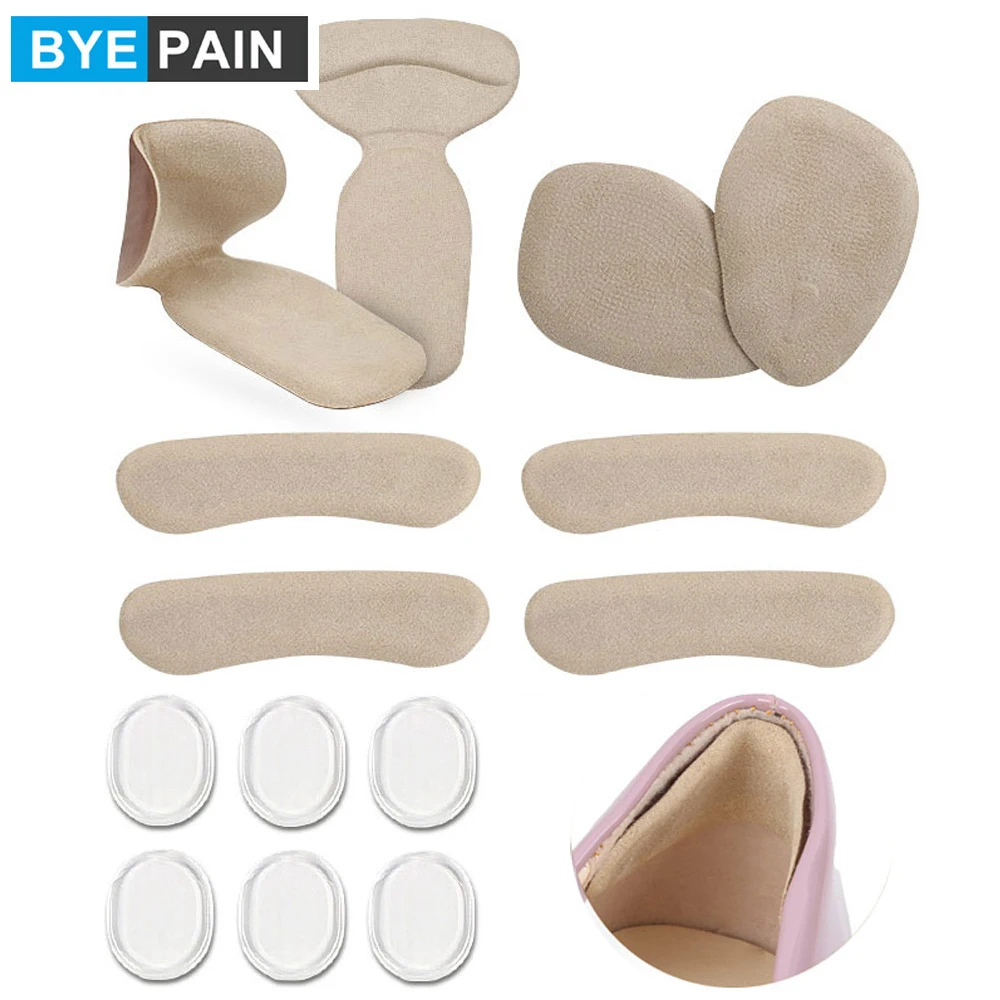 1Set BYEPAIN Heel Grips Pads- High Inserts Anti Slip Shoe Cushion Ball of Foot Insoles Liner Blister Prevention | Красота и здоровье