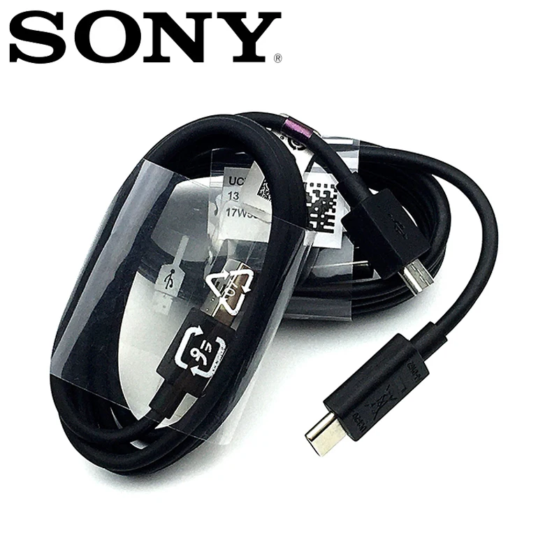 Оригинальный кабель для быстрой зарядки Sony usb type c / micro Xperia Z1 Z2 Z3 Z4 Z5 z3C Z5P Xp Xa L2 Compact xa1