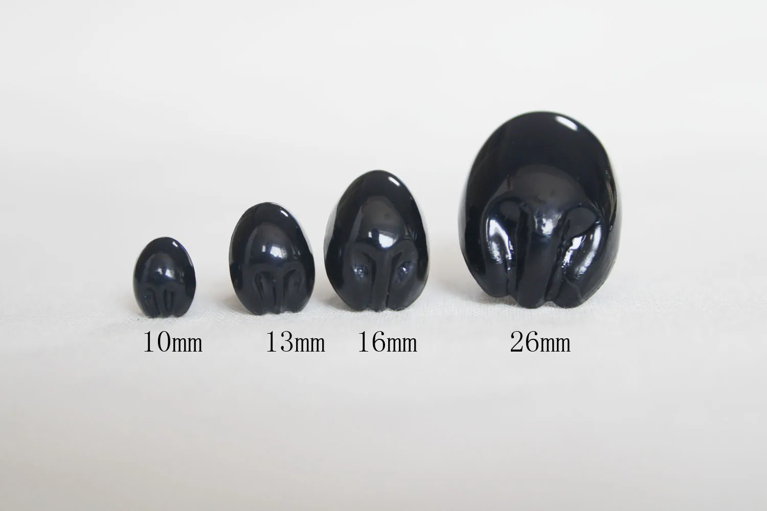 

20pcs 10mm 13mm 16mm 26mmblack safety toy animal toy doll noses + washer plush doll accessories size option