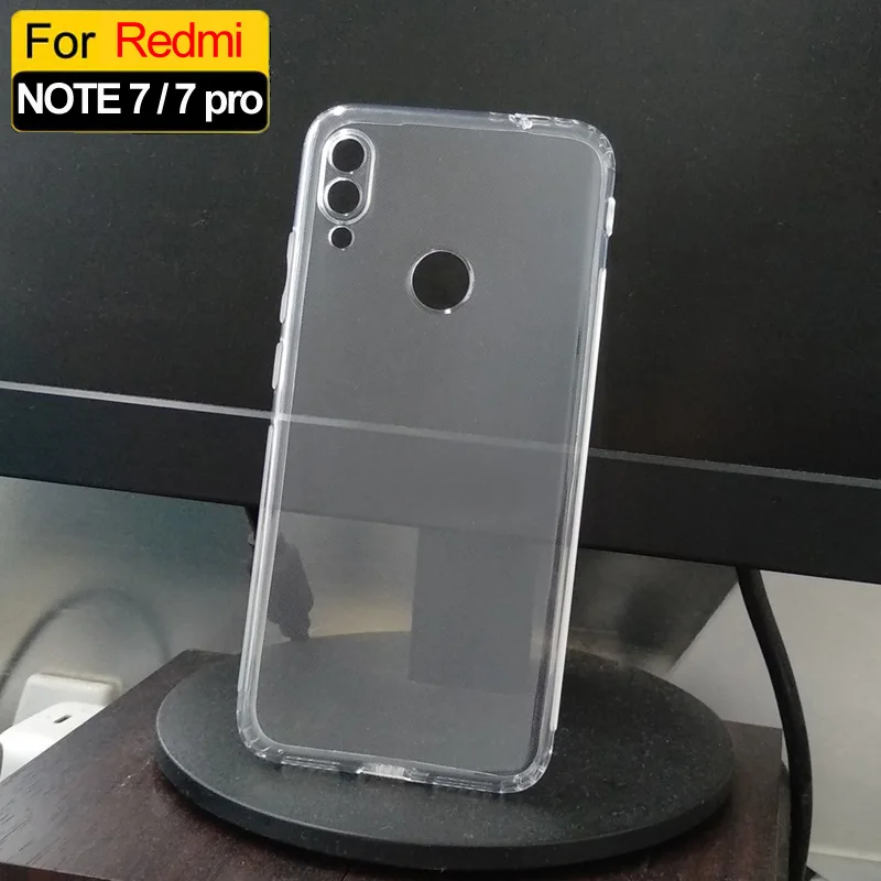 

For Xiaomi Redmi Note 7 Case Cover Silicone Shockproof Redmi Note 7 Pro Transparent Protective Xiomi note 7 7pro case