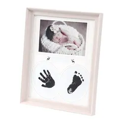 ПВХ день рождения детский домашний декор отпечаток руки висячий подарок спальня фоторамка отпечаток ноги новорожденная детская