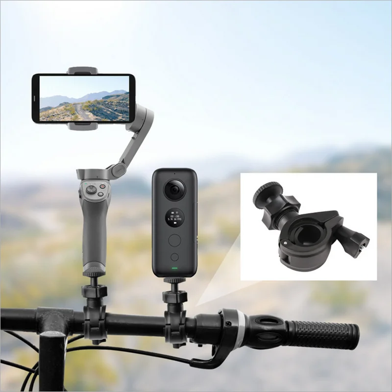Держатель для велосипеда кронштейн зажим DJI OSMO Mobile 3/ 2 Compact с Insta360 One X|Аксессуары