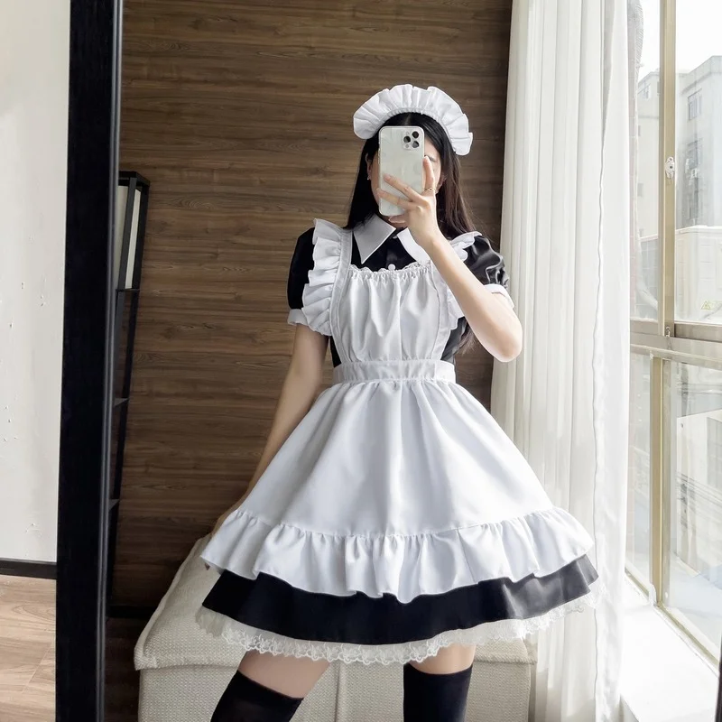 Cosplay Sexy Coffee Maid Role Play Uniform Kawaii Clothing for Lolita Girl Plus Size Cosplay Maids Outfit Anime Costumes S-5XL