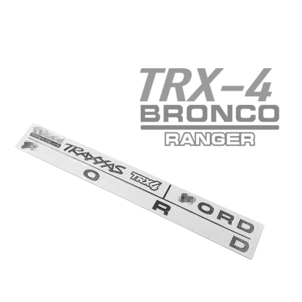 Front metal stickers for TRAXXAS TRX-4 Ford bronco Metal Emblem logo
