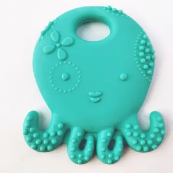 

Soft Silicone Cartoon Octopus Toddler Molar Teeth Pain Relief Tool Kids Teether Educational Toy Baby Shower Gift