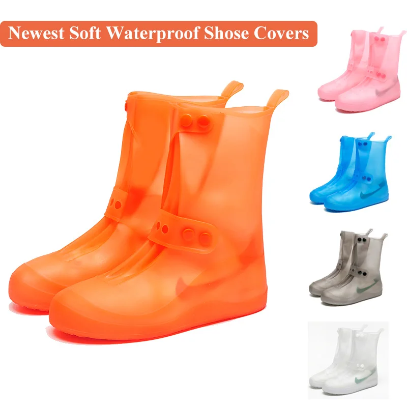 Silicone Overshoes Shoe Covers Rain Protector Waterproof Anti slip