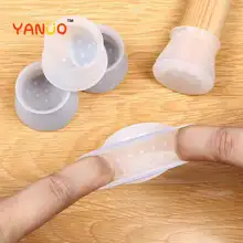 Coussinets de pieds de Table et de chaise en Silicone, 4 pièces, housse de protection anti rayures, résistante à l'usure 