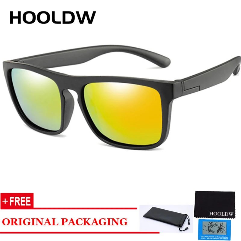 

HOOLDW Hot Polarized Kids Sunglasses Boy Girls Children Sun Glasses TR90 Flexible Safety Baby Shades Eyewear UV400 Oculos de sol