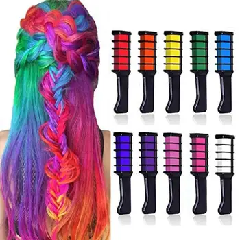 

10Pcs Disposable Natural Hair Dye Cream Pen Temporary Coloring Styling Comb